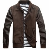 Jacket with Leather sleeve